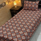 4 Pieces Crystal Cotton Single Pair Bedsheet  SB 560